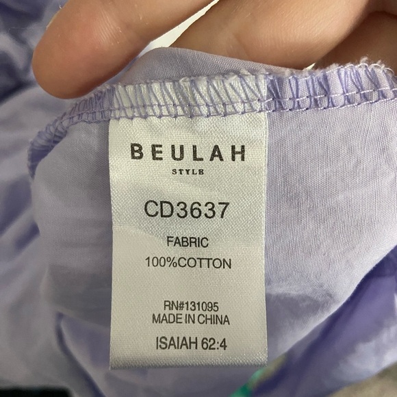 FARROW Beulah lavender ruffle midi dress open back size M - Picture 4 of 5